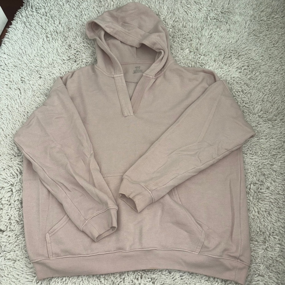 Women’s Pink Aerie V Neck Sweatshirt